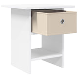 Bedside Table 2 pcs White 41 x 40 x 45 cm Engineered Wood