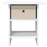 Bedside Table 2 pcs White 41 x 40 x 45 cm Engineered Wood