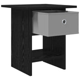 Bedside Table 2 pcs Black Oak 41 x 40 x 45 cm Engineered Wood - 45-Degree Angle