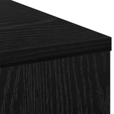 Desk with Drawer Black Oak 100 x 40 x 75 cm Engineered Wood - Extra Image