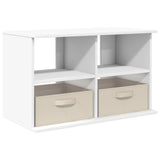 TV stand with Drawer White 79 x 40 x 48 cm - Front View