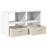 TV stand with Drawer White 79 x 40 x 48 cm - 45-Degree Angle