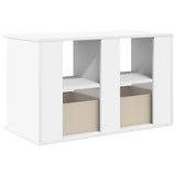 TV stand with Drawer White 79 x 40 x 48 cm - Low Angle