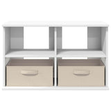 TV stand with Drawer White 79 x 40 x 48 cm - Rear View