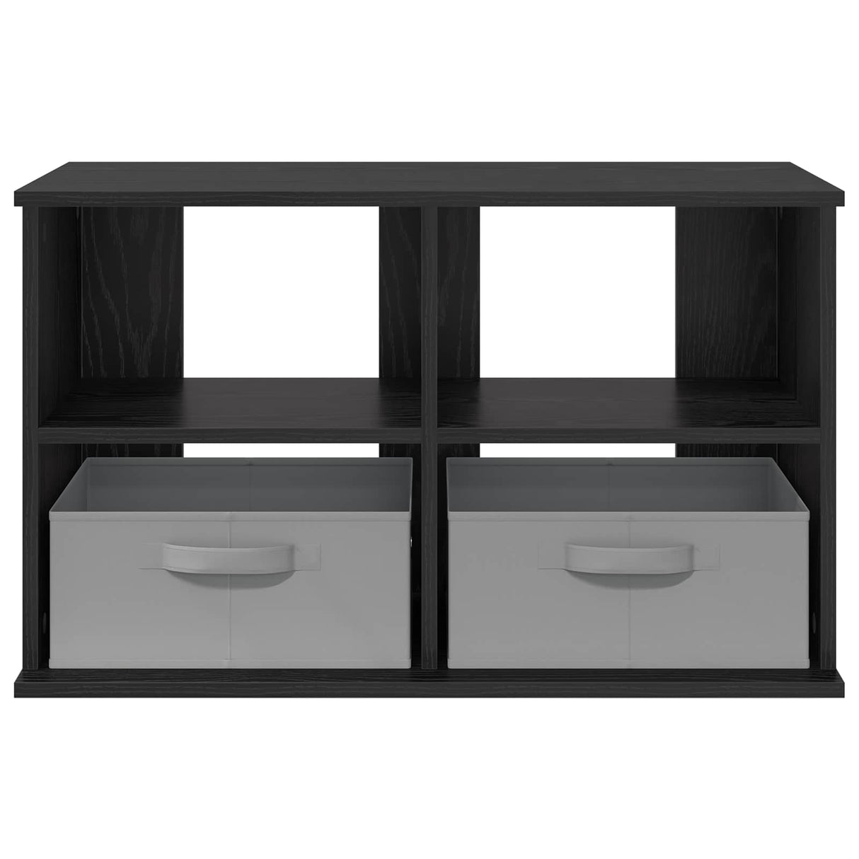 TV stand with Drawer Black Oak 79 x 40 x 48 cm