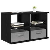 TV stand with Drawer Black Oak 79 x 40 x 48 cm