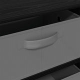 Sideboard Black Oak 60 x 33.5 x 84 cm