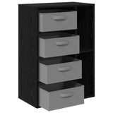 Sideboard Black Oak 60 x 33.5 x 84 cm