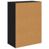 Sideboard Black Oak 60 x 33.5 x 84 cm - Low Angle