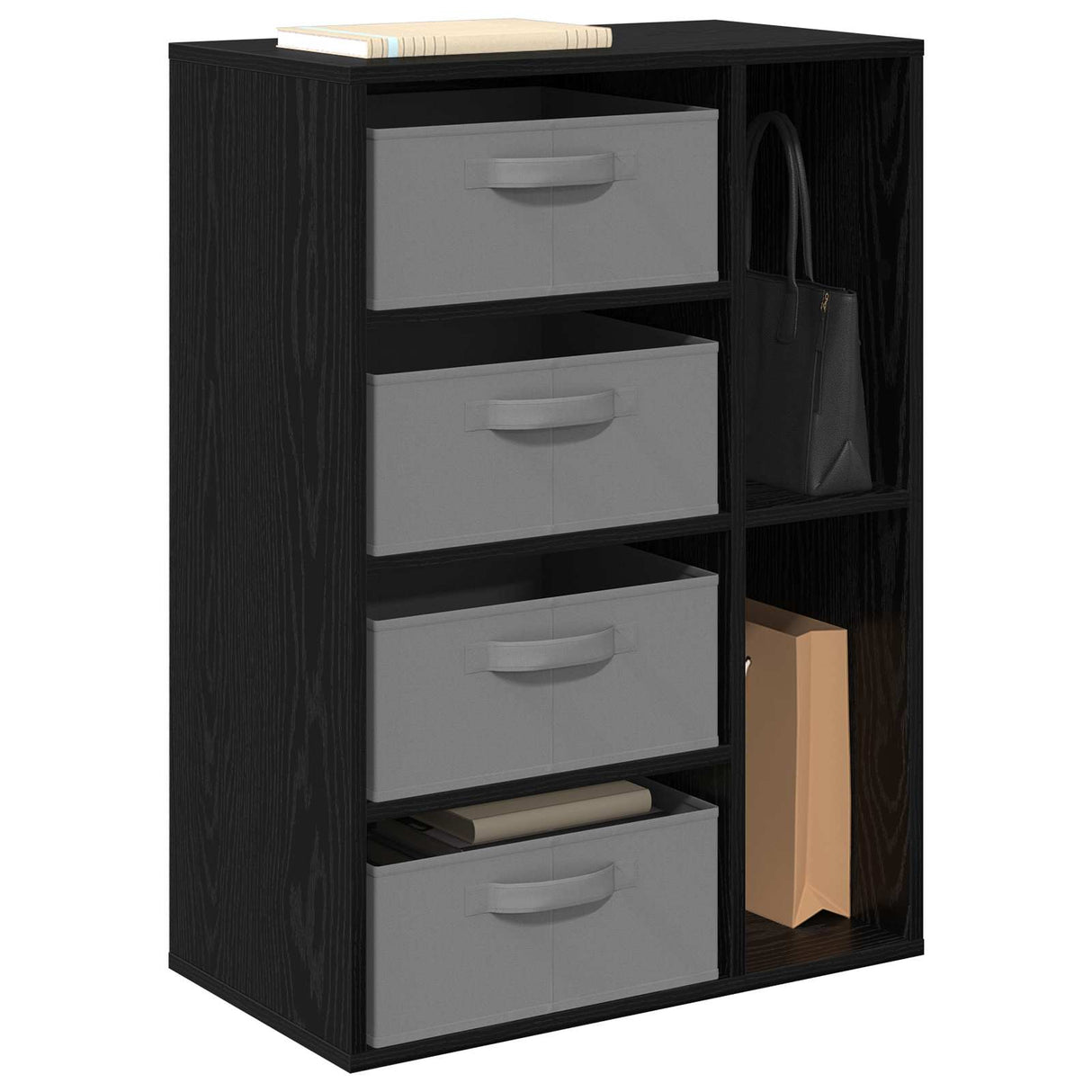 Sideboard Black Oak 60 x 33.5 x 84 cm