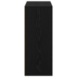 Sideboard Black Oak 60 x 33.5 x 84 cm - Close-Up Angle