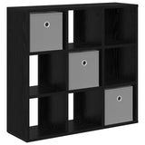 Sideboard with Drawer Black Oak 73.5 x 24 x 69.5 cm - Front View