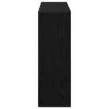 Sideboard with Drawer Black Oak 88.5 x 29 x 84.5 cm - Close-Up Angle