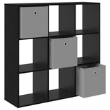 Sideboard with Drawer Black Oak 102 x 31 x 99.5 cm - 45-Degree Angle