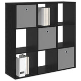 Sideboard with Drawer Black Oak 102 x 31 x 99.5 cm - Side View
