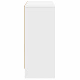 Sideboard with Drawer White 73.5 x 22.5 x 53.5 cm - Close-Up Angle
