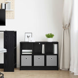 Sideboard with Drawer Black Oak 73.5 x 22.5 x 53.5 cm