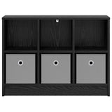 Sideboard with Drawer Black Oak 73.5 x 22.5 x 53.5 cm - Rear View