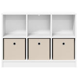 Sideboard with Drawer White 88.5 x 27.5 x 63.5 cm - Rear View