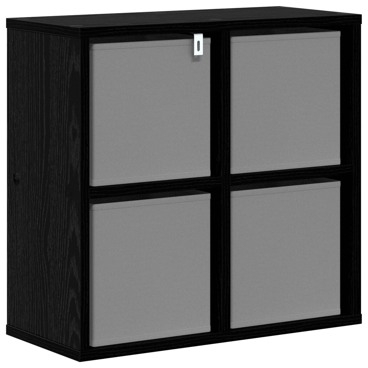 Sideboard with Drawer Black Oak 49.5 x 22 x 47 cm