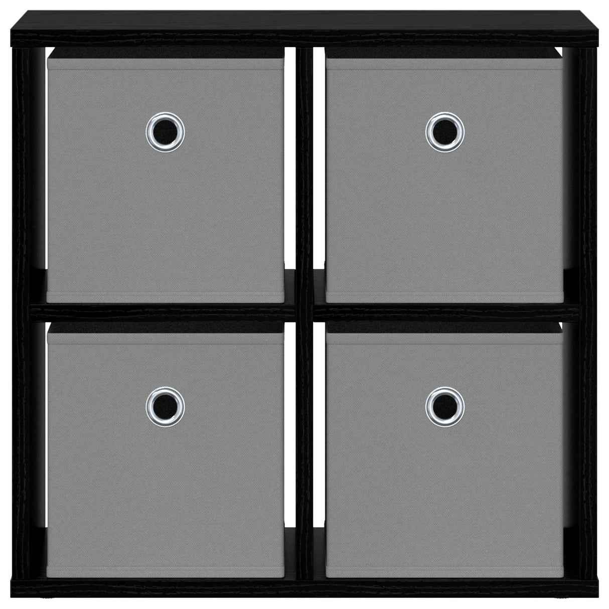 Sideboard with Drawer Black Oak 49.5 x 22 x 47 cm