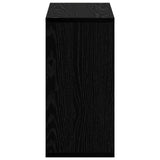 Sideboard with Drawer Black Oak 49.5 x 22 x 47 cm