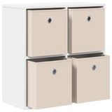 Sideboard with Drawer White 59.5 x 27 x 57 cm - 45-Degree Angle