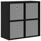 Sideboard with Drawer Black Oak 59.5 x 27 x 57 cm - Front View