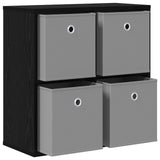 Sideboard with Drawer Black Oak 59.5 x 27 x 57 cm - 45-Degree Angle