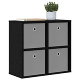 Sideboard with Drawer Black Oak 59.5 x 27 x 57 cm