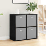 Sideboard with Drawer Black Oak 68.5 x 32 x 67 cm - Top-Down View