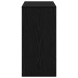 Sideboard with Drawer Black Oak 68.5 x 32 x 67 cm