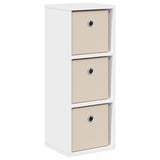 Sideboard with Drawer White 25.5 x 22 x 69.5 cm - Front View