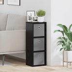 Sideboard with Drawer Black Oak 25.5 x 22 x 69.5 cm