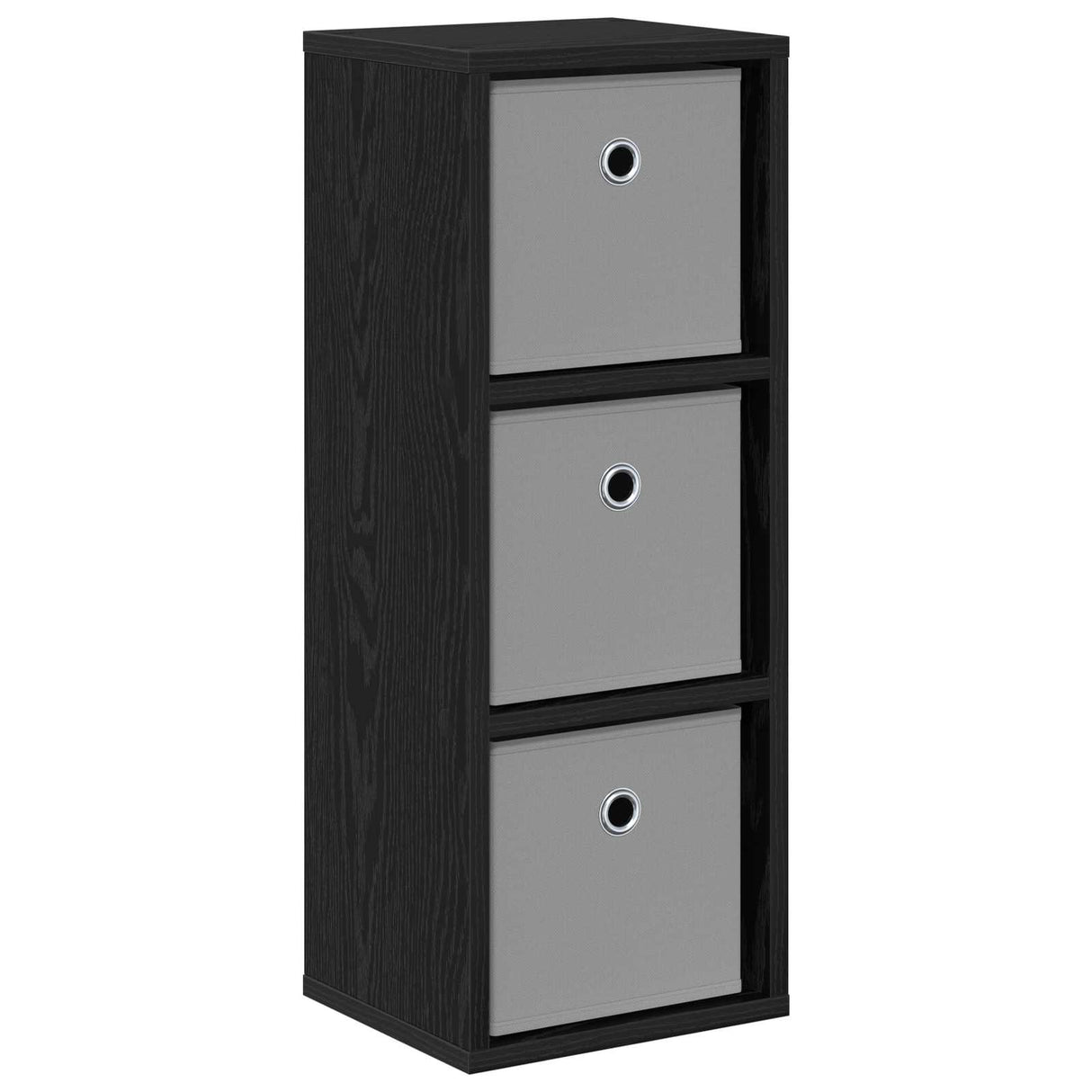 Sideboard with Drawer Black Oak 25.5 x 22 x 69.5 cm