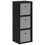 Sideboard with Drawer Black Oak 25.5 x 22 x 69.5 cm