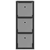 Sideboard with Drawer Black Oak 25.5 x 22 x 69.5 cm