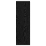 Sideboard with Drawer Black Oak 25.5 x 22 x 69.5 cm