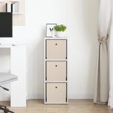 Sideboard with Drawer White 30.5 x 27 x 84.5 cm - Side View