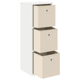 Sideboard with Drawer White 30.5 x 27 x 84.5 cm - Top-Down View