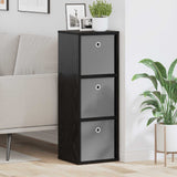 Sideboard with Drawer Black Oak 30.5 x 27 x 84.5 cm