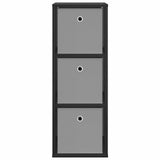 Sideboard with Drawer Black Oak 30.5 x 27 x 84.5 cm