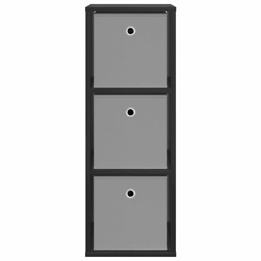 Sideboard with Drawer Black Oak 30.5 x 27 x 84.5 cm