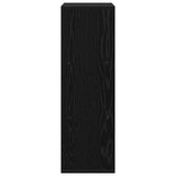 Sideboard with Drawer Black Oak 30.5 x 27 x 84.5 cm - Rear View