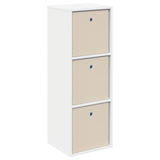 Sideboard with Drawer White 35 x 32 x 99.5 cm - Front View