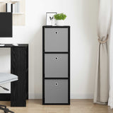 Sideboard with Drawer Black Oak 35 x 32 x 99.5 cm