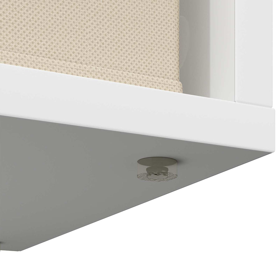 Lowboard with Drawer White 72 x 22.5 x 38 cm