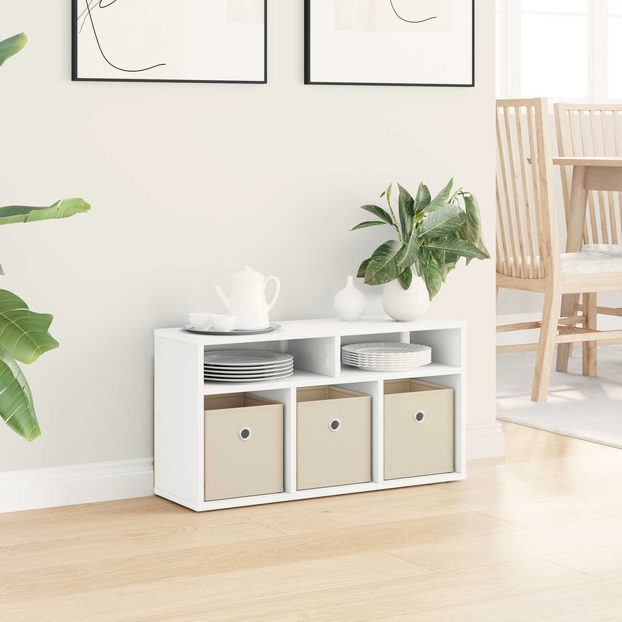 Lowboard with Drawer White 72 x 22.5 x 38 cm