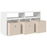 Lowboard with Drawer White 72 x 22.5 x 38 cm - 45-Degree Angle