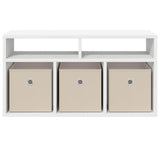 Lowboard with Drawer White 72 x 22.5 x 38 cm